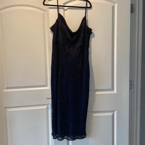 Anthropologie navy dress